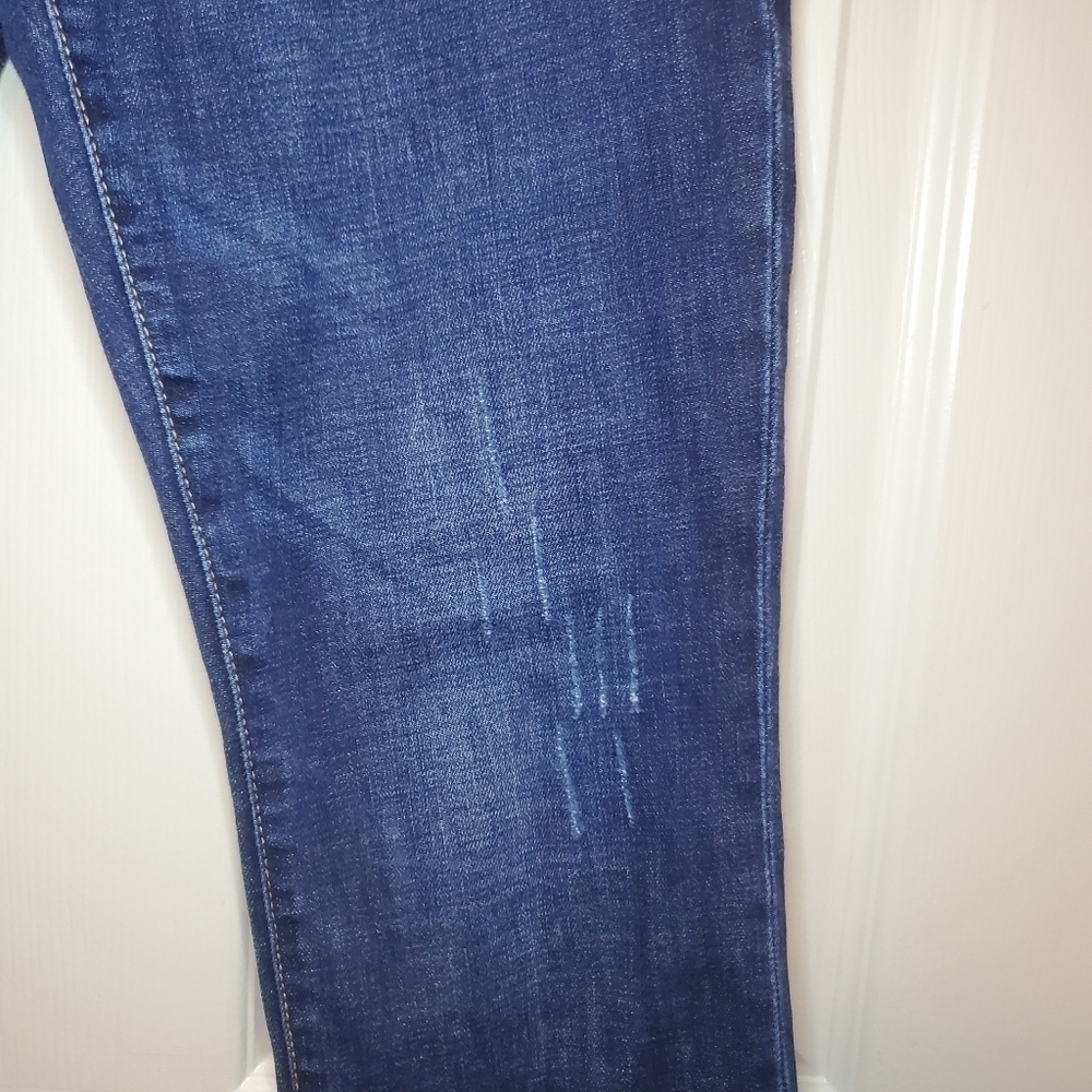 Cabi High Straight jeans Sz 2 Distressed Blue - Picture 4 of 9